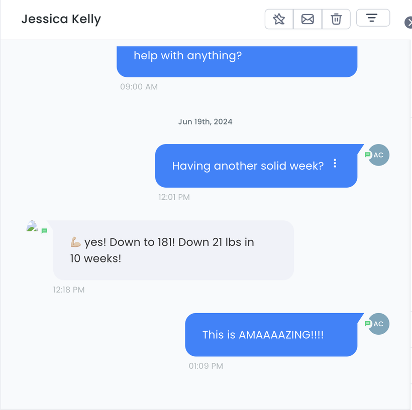Client testimonial