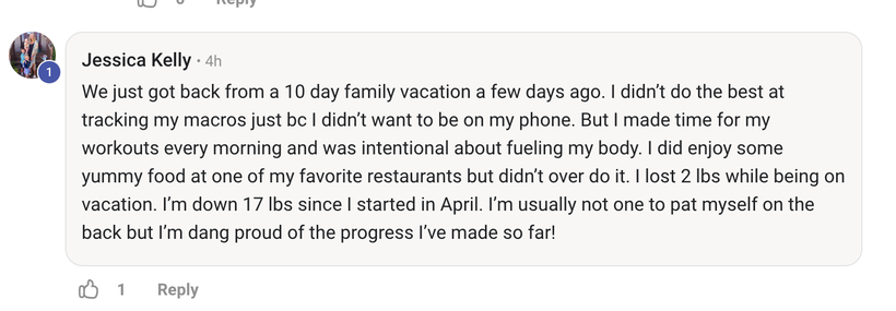 Client testimonial