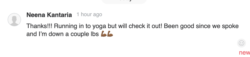Client testimonial