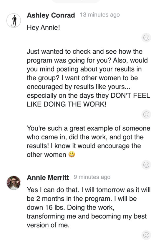 Client testimonial