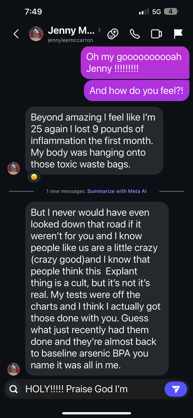 Client testimonial
