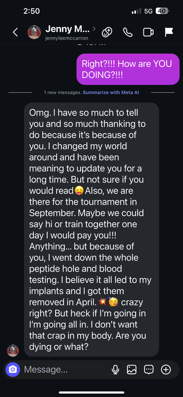 Client testimonial