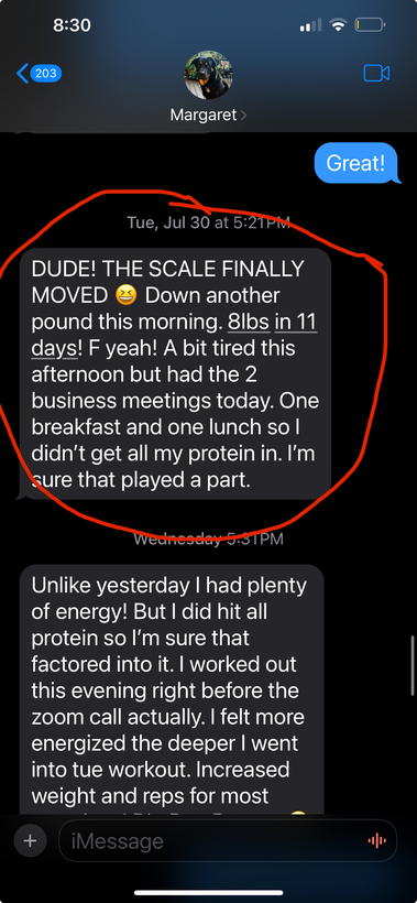 Client testimonial