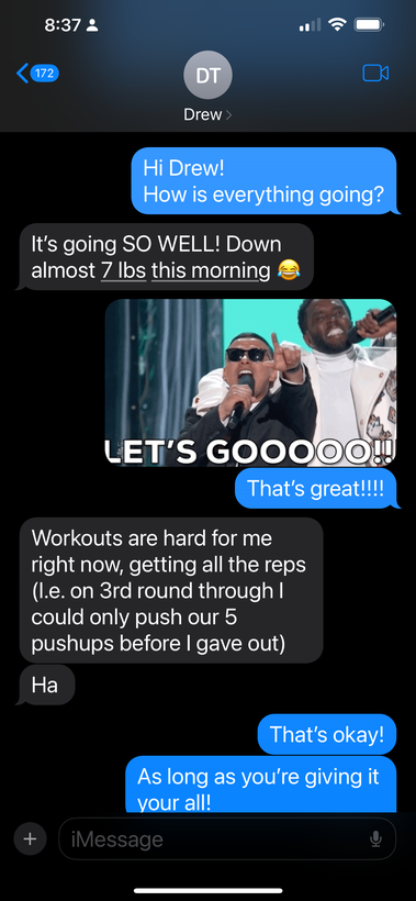 Client testimonial