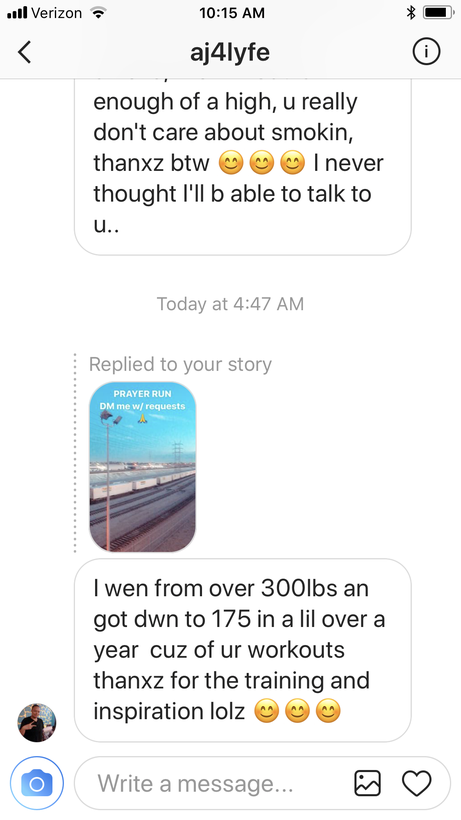 Client testimonial
