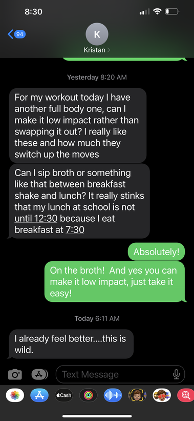 Client testimonial