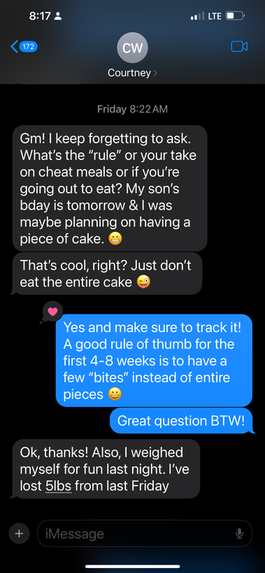 Client testimonial