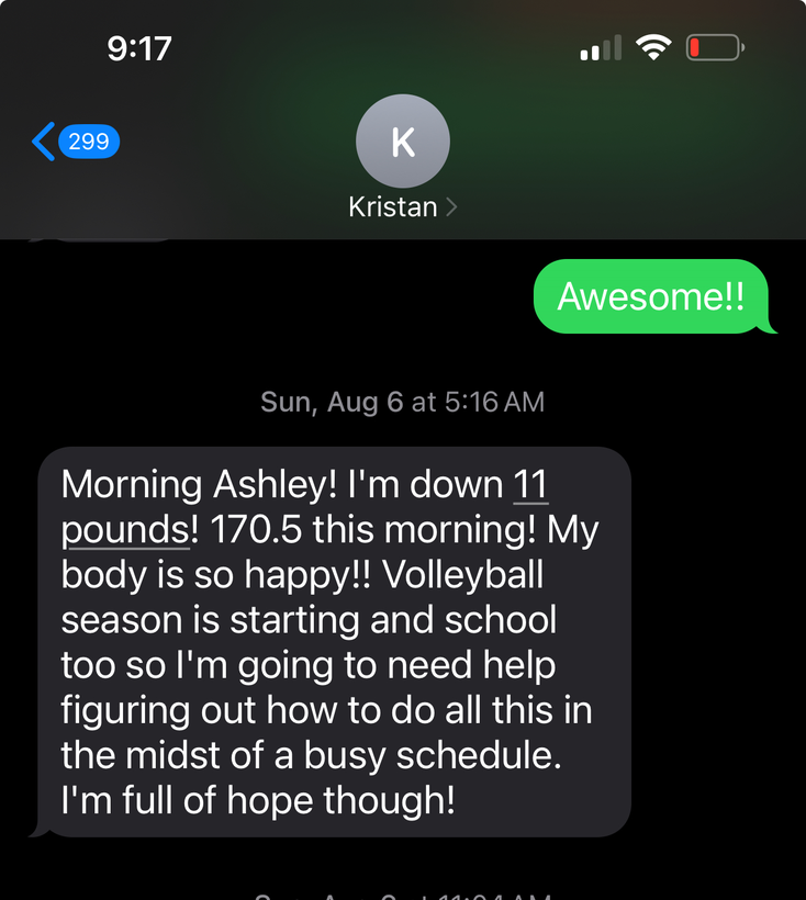 Client testimonial