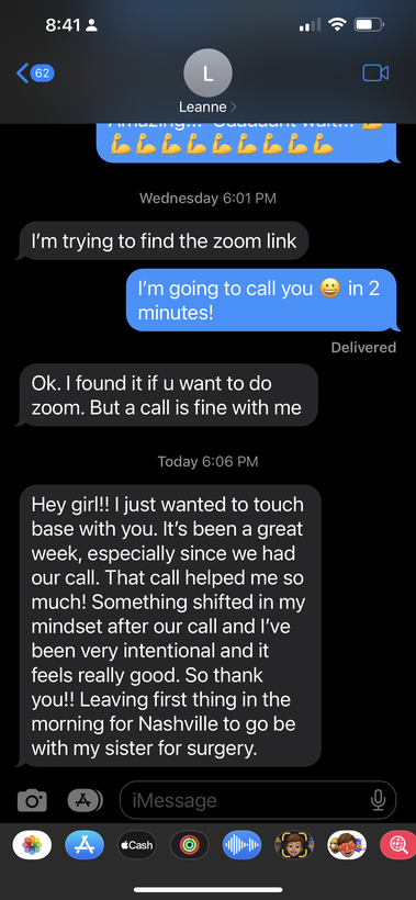 Client testimonial
